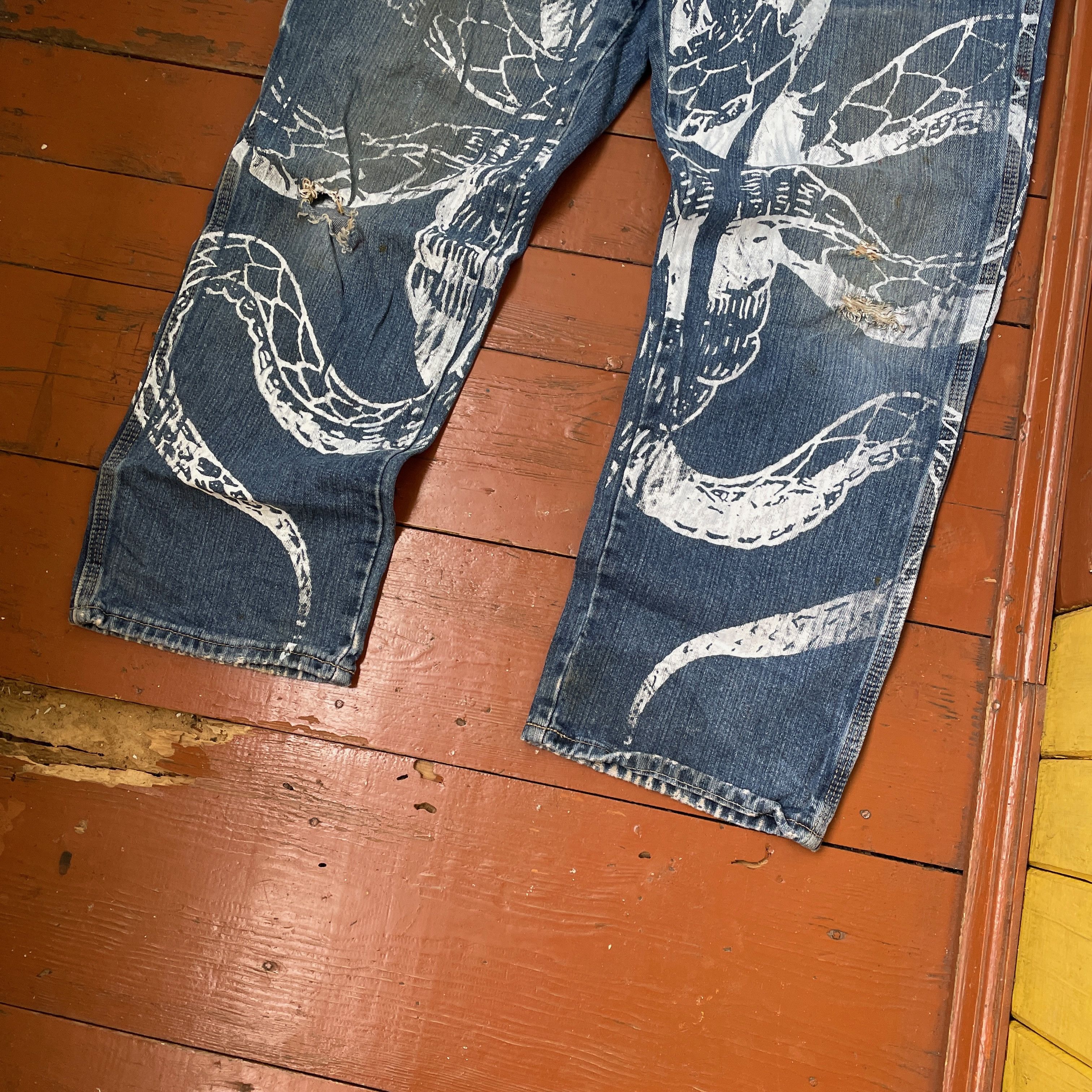 Dickies Dickies Custom Jeans Baggy japanese style opium y2k faded Size US 34 / EU 50 - 6 Thumbnail