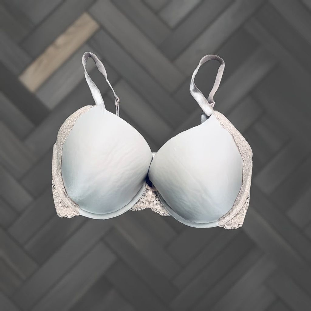 Victoria's Secret Victoria Secret Bra 34DD Dream Angels Perfect Coverage Pink With Lace Womens Size ONE SIZE - 1 Thumbnail