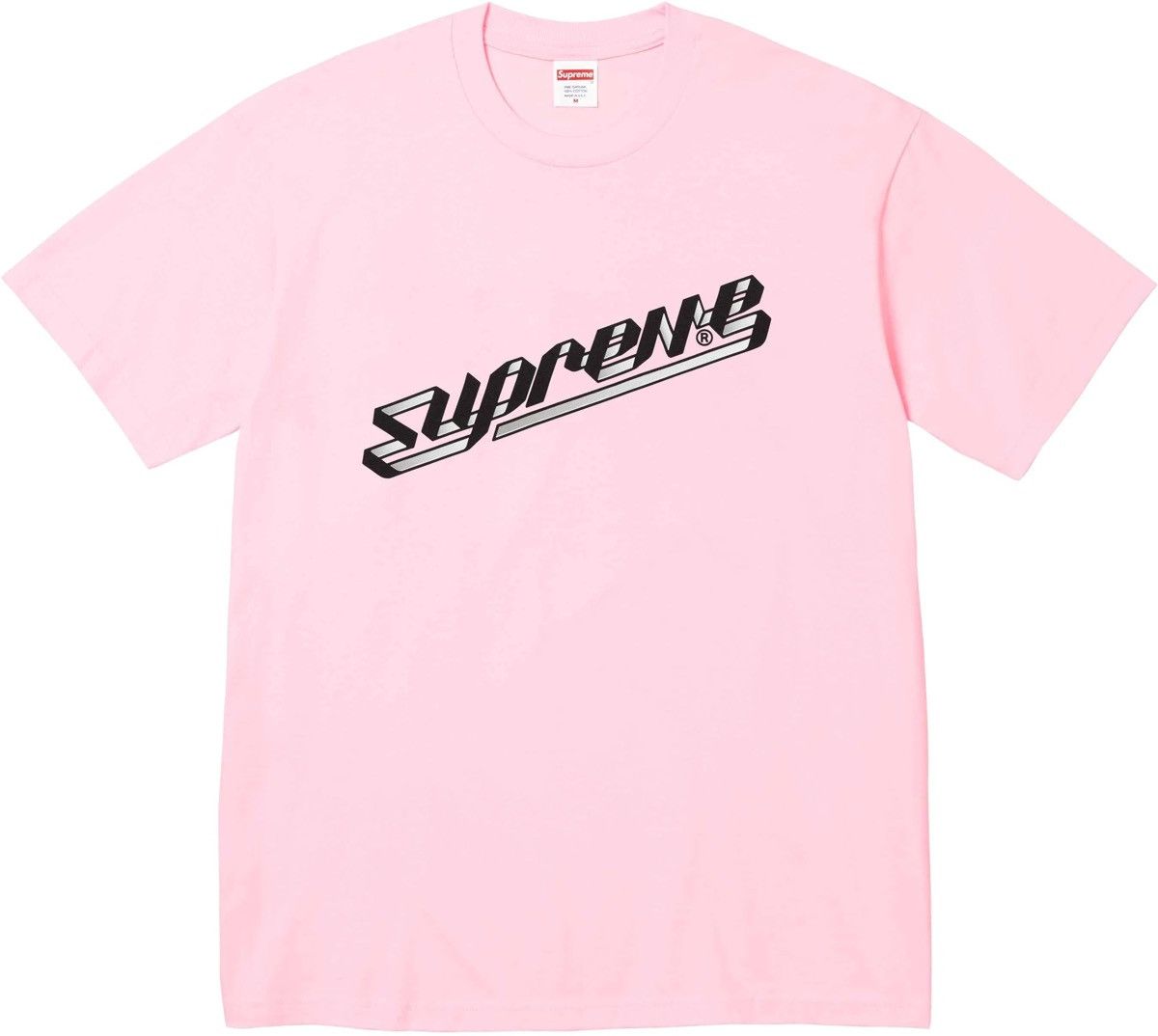 image of Supreme Banner Tee in Light Pink, Men's (Size 2XL)