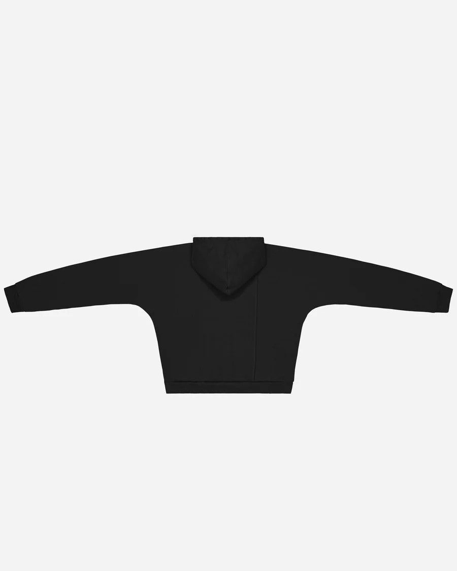 Unsound Rags Unsound Rags Black 1/3rd Seam Hooded Sweatshirt Size US L / EU 52-54 / 3 - 4 Thumbnail