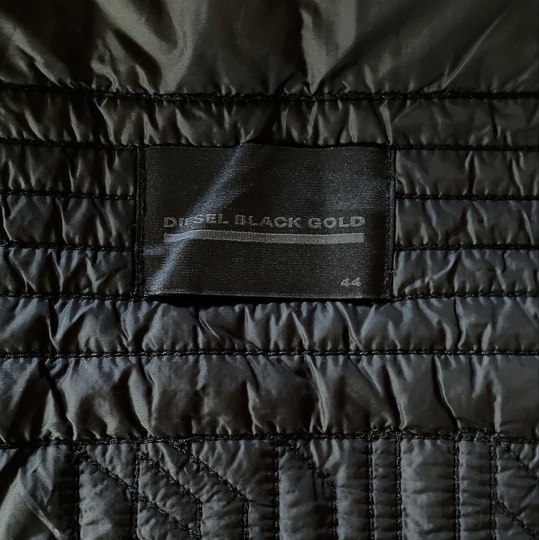 Diesel Black Gold DIESEL BLACK GOLD Embroidered W-PAR-Quilted Black Jacket Size US S / EU 44-46 / 1 - 11 Thumbnail