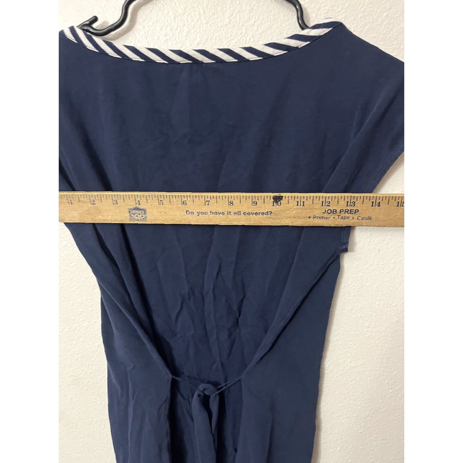 Tommy Hilfiger Tommy Hilfiger Dress Cap Sleeve Navy Blue Knee Length Fit & Flare Pencil Dress Women M Size M / US 6-8 / IT 42-44 - 4 Thumbnail