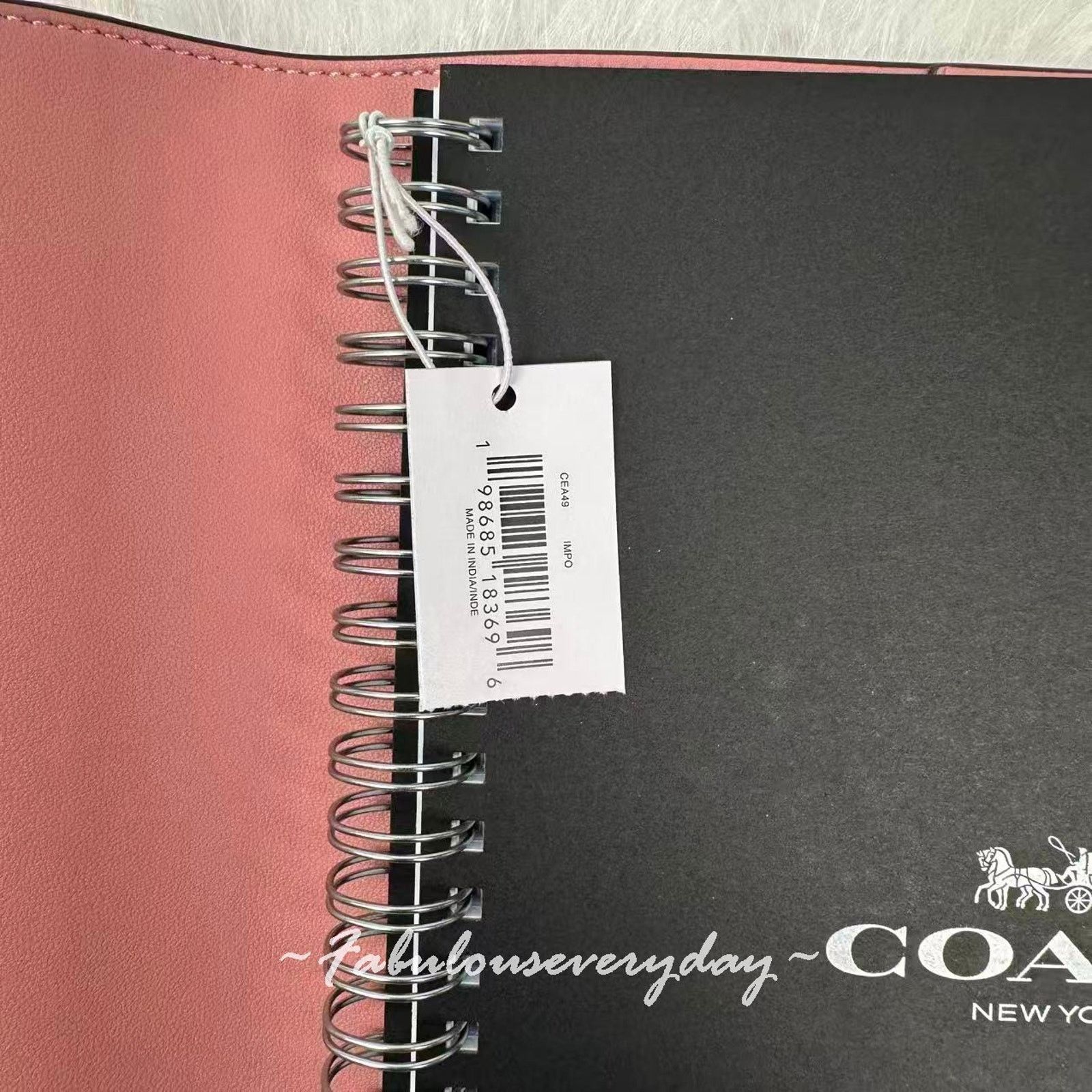 Coach Coach Notebook In Signature Canvas/Gold/Powder Pink Size ONE SIZE - 6 Thumbnail