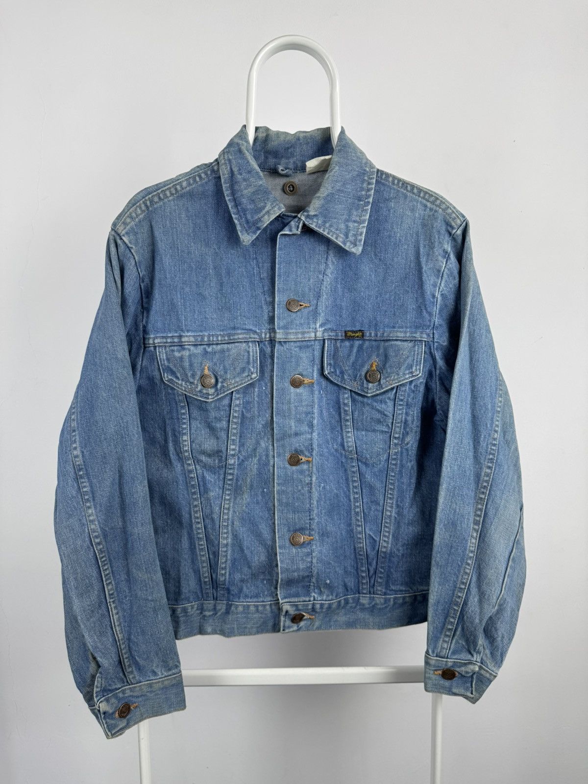 Wrangler Vintage Rare Wrangler Range Denim Jeans Jacket Union Made Size US M / EU 48-50 / 2 - 1 Thumbnail