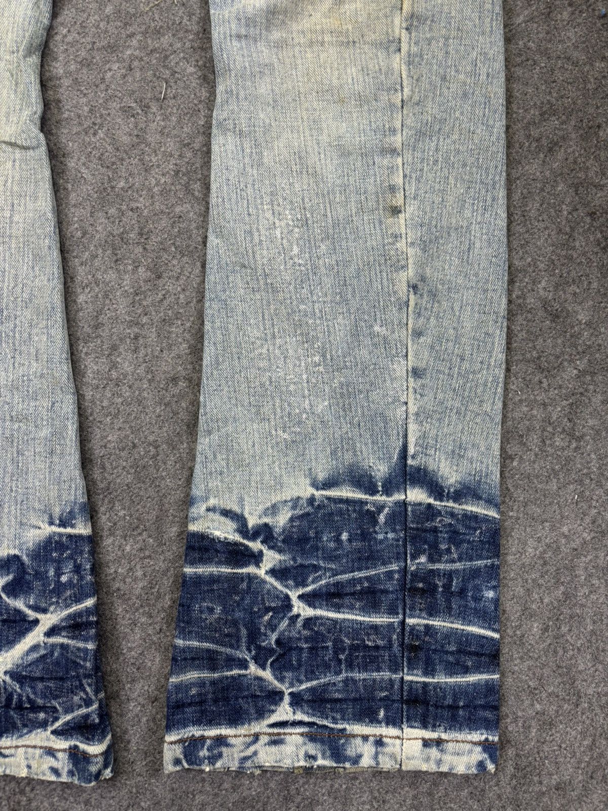 Japanese Brand 💥Twisted Flare Zipper💥Rattle Trap Japan Mudwash Denim K36 Size US 33 - 5 Thumbnail