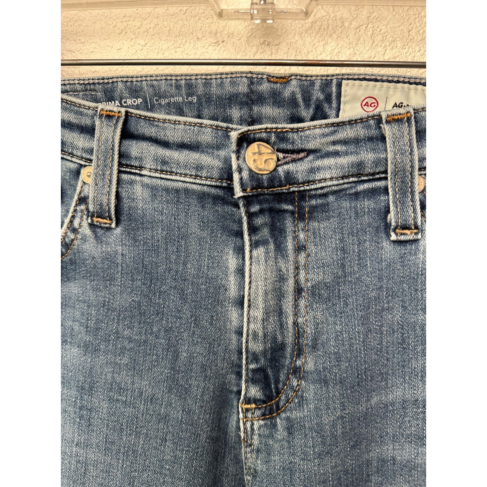 AG Adriano Goldschmied AG Adriano Goldschmied Prima Crop Cigarette Jeans Blue US 28 Size 28" / US 6 / IT 42 - 4 Thumbnail