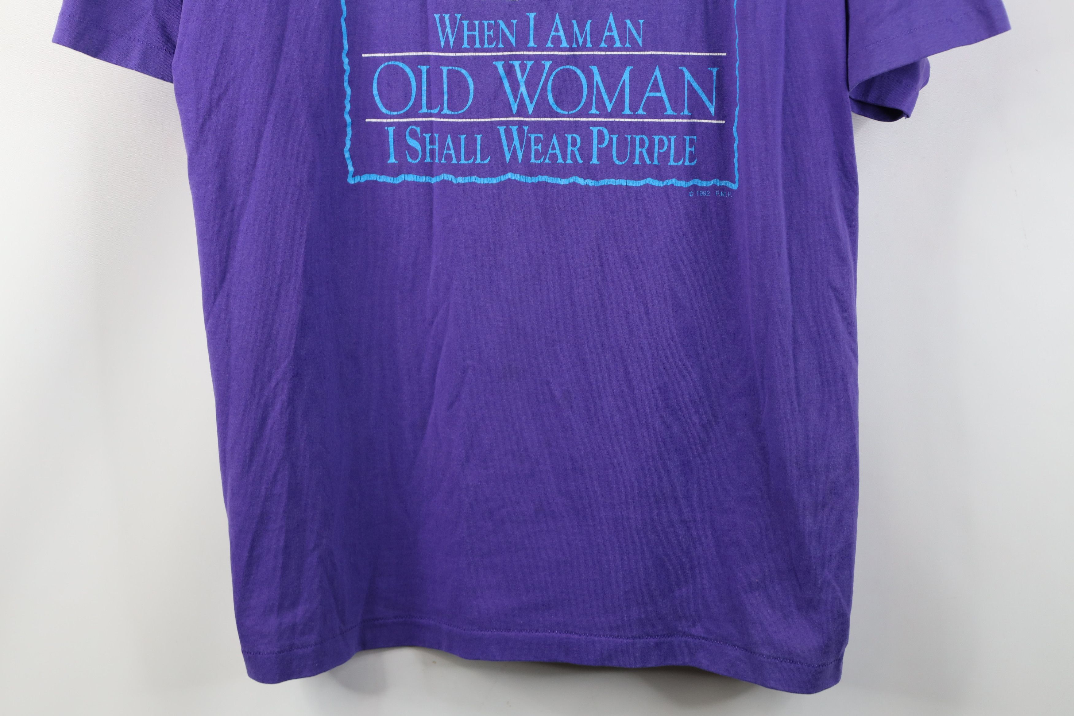 Vintage Vintage 90s I Am An Old Woman I Shall Wear Book T-Shir Size XL / US 12-14 / IT 48-50 - 3 Thumbnail