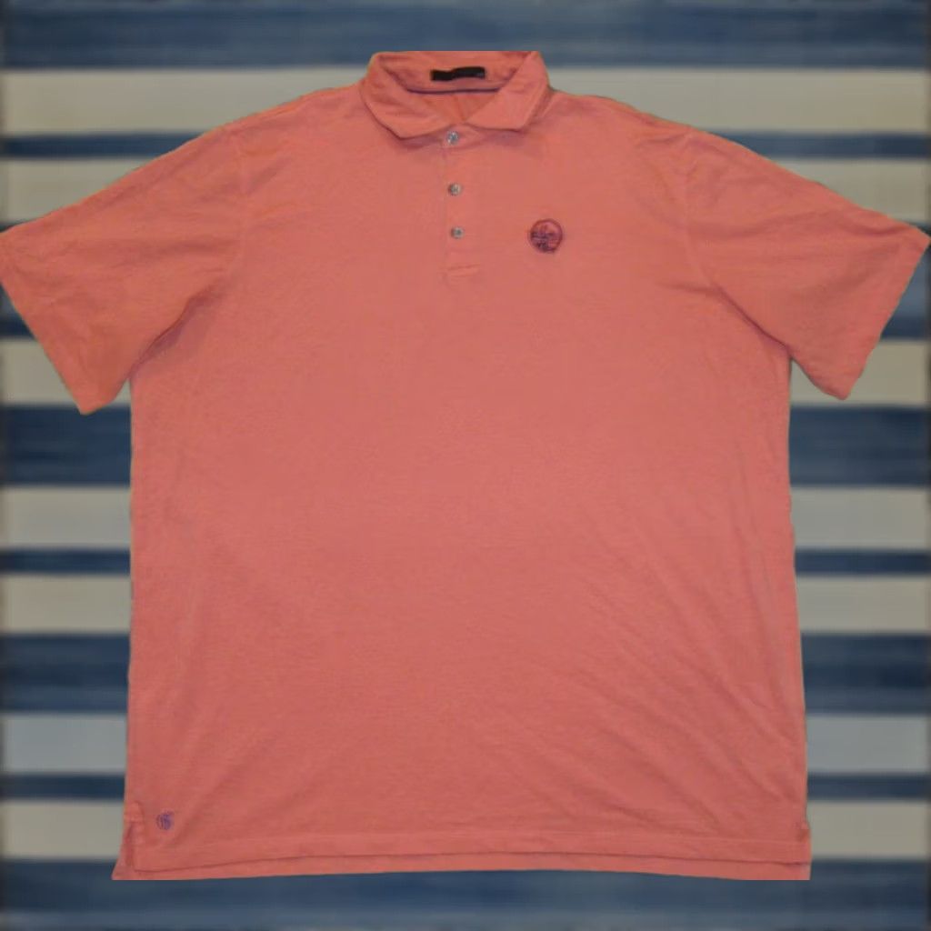 Vintage GREYSON Orange Short Sleeve Golf Shirt Polo Invitational XXL Mens Size US XXL / EU 58 / 5 - 1 Thumbnail