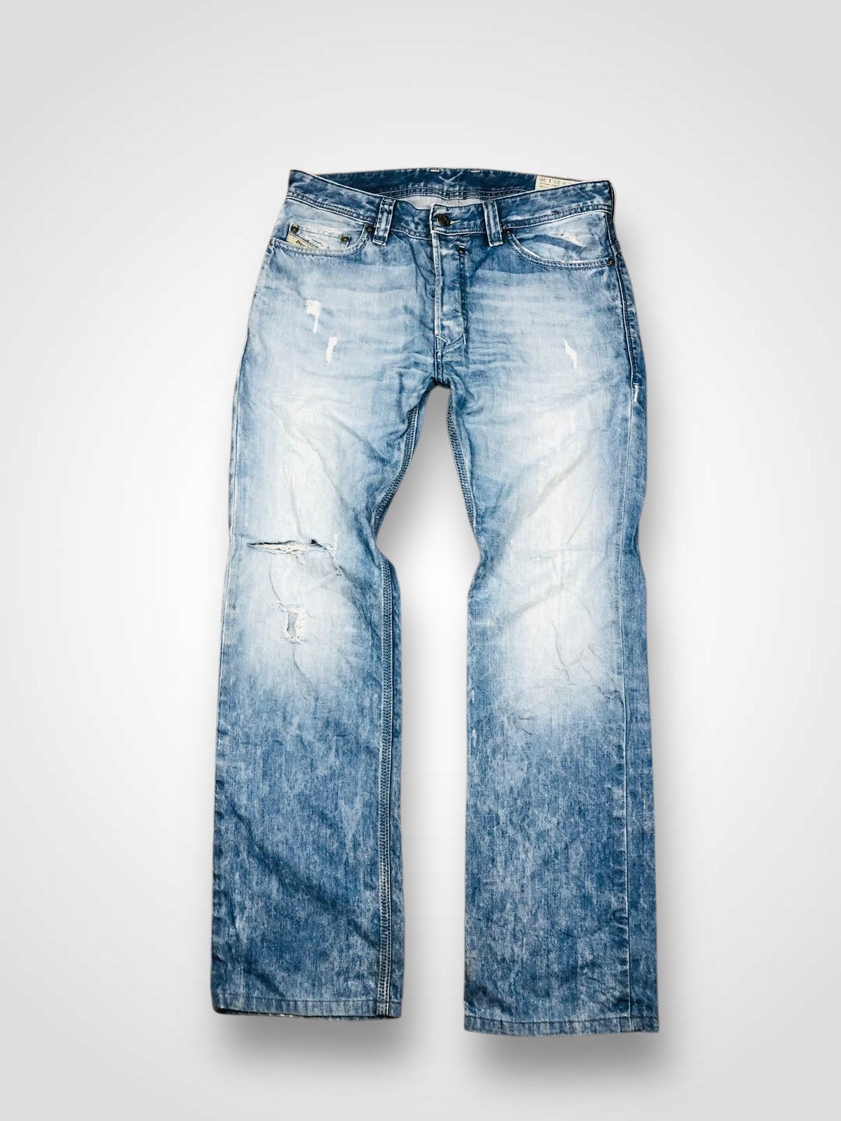 Diesel Diesel Industry Distress Jeans (33) Size US 28 / EU 44 - 1 Thumbnail