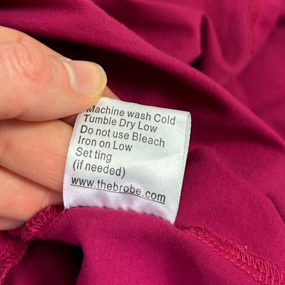 Designer Brobe l The Surgery Recovery Robe Magenta OS Size ONE SIZE - 11 Thumbnail