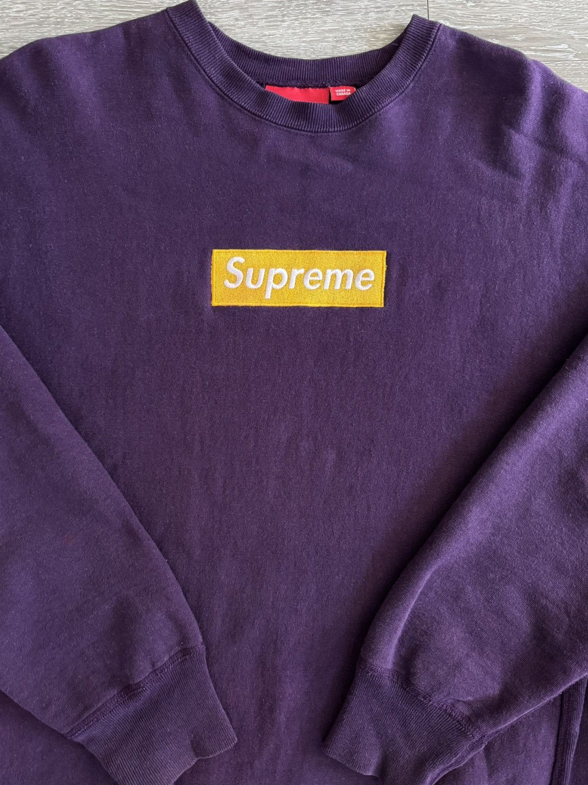 Supreme Supreme Lakers Box Logo Crewneck 1999 Size US XL / EU 56 / 4 - 1 Thumbnail