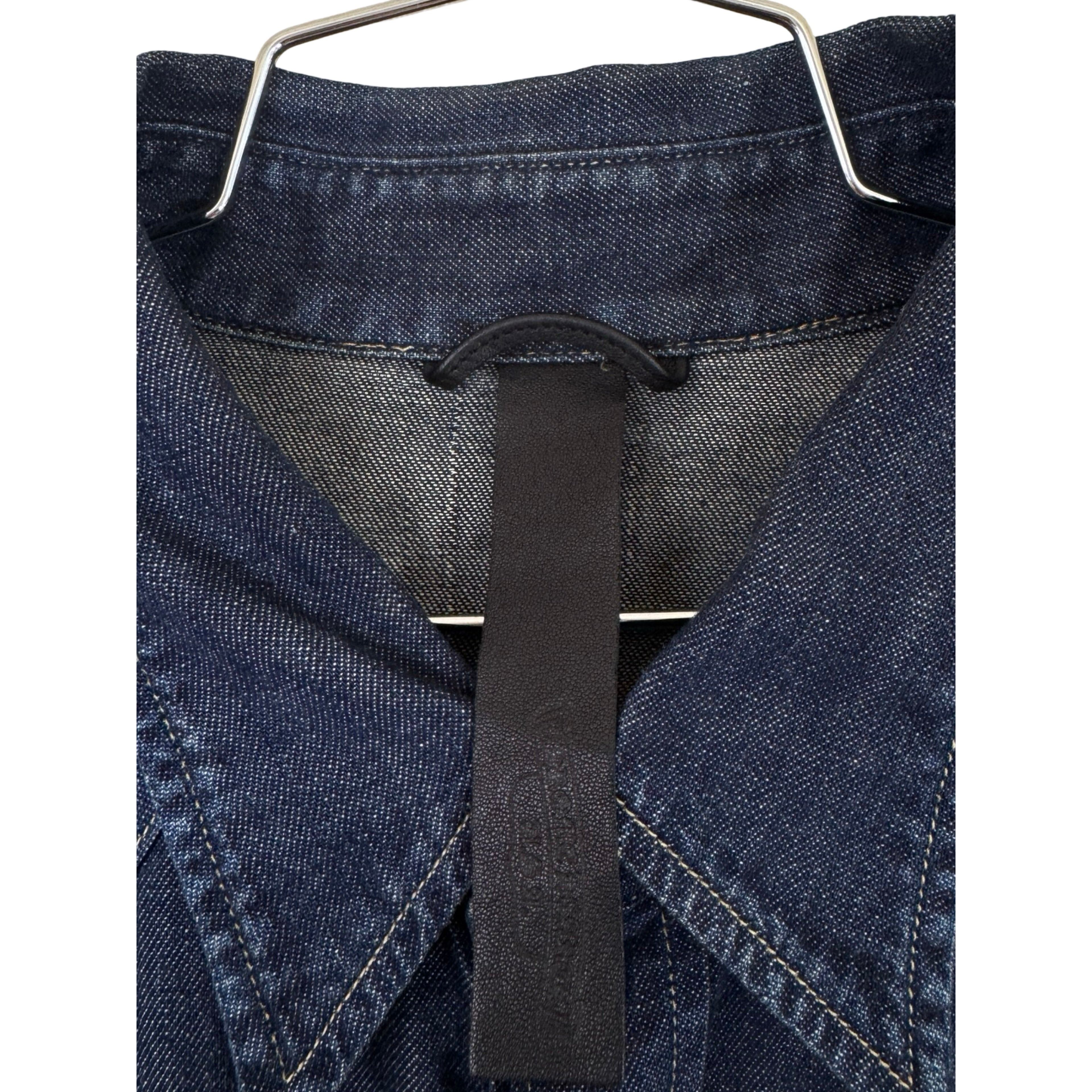 Chrome Hearts CH Levis Dark Blue Denim Shirt With Patches Size US XL / EU 56 / 4 - 8 Thumbnail