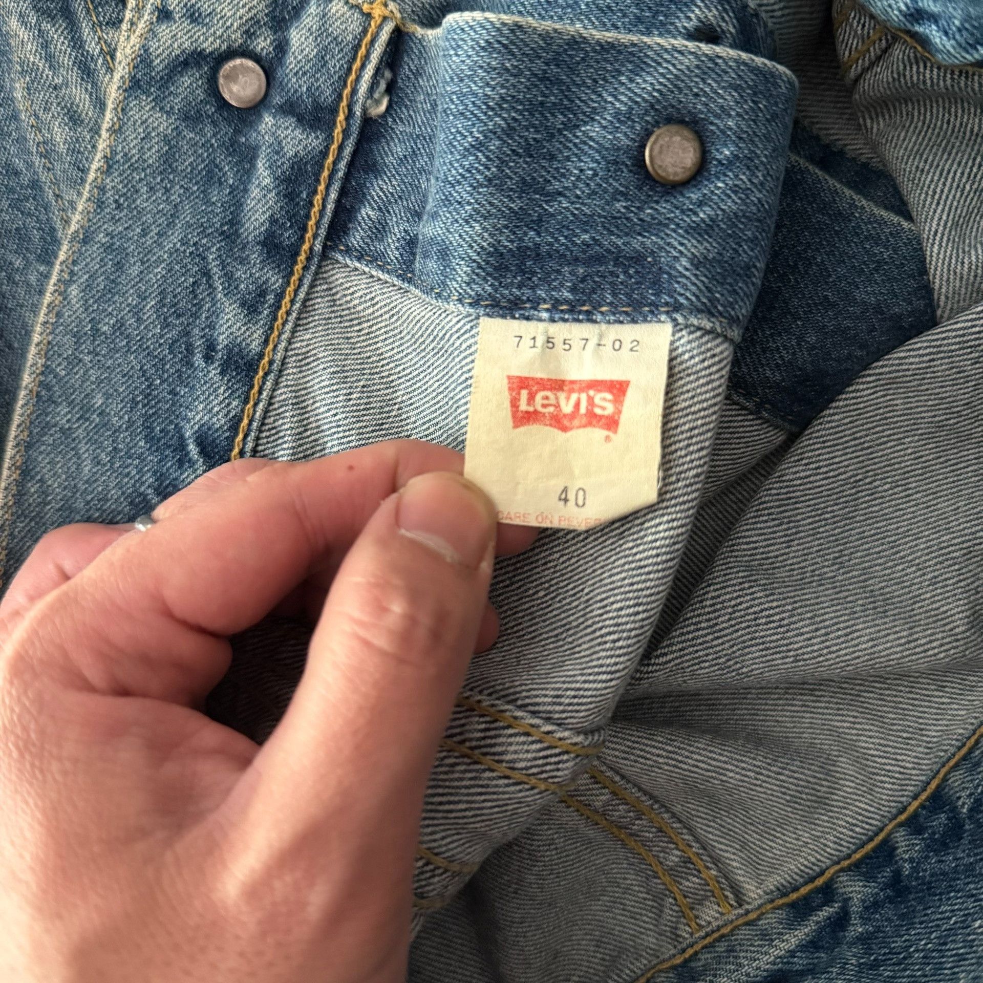 Levi's Vintage Clothing Levi's LVC557 J02 Denim Jacket Size US XXS / EU 40 - 8 Thumbnail