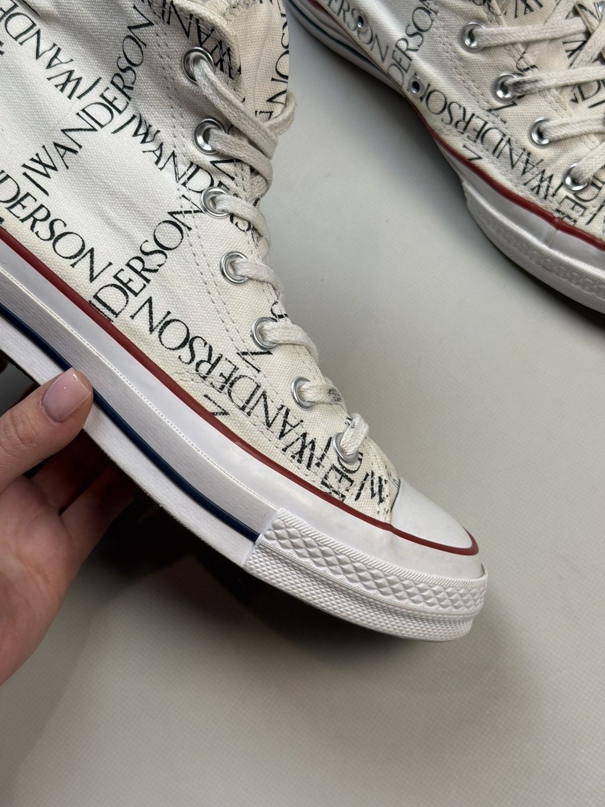 Converse × JW Anderson JW Anderson High Top Graphic Print Lace Up Sneakers Shoes Size US 8 / IT 38 - 5 Thumbnail