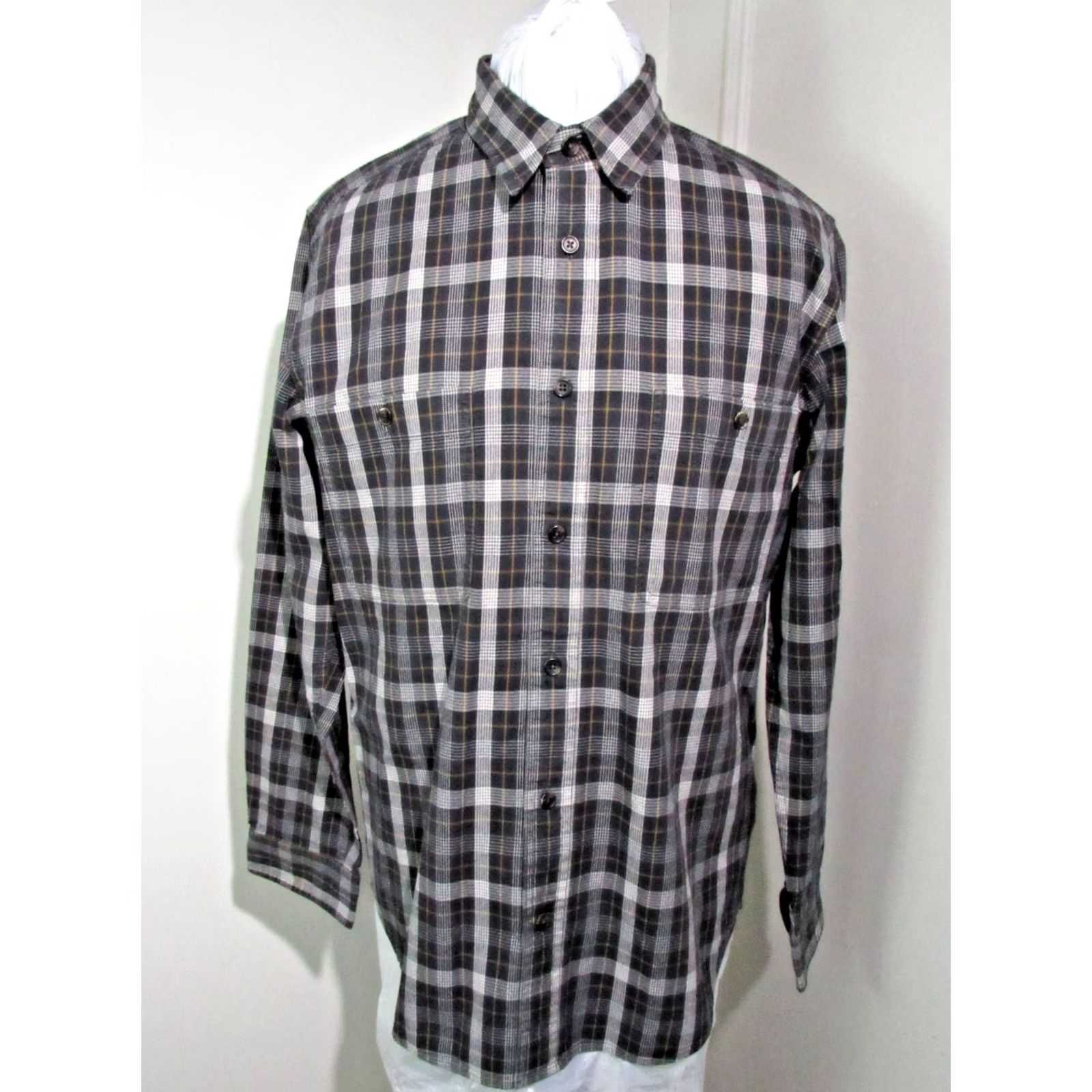 Filson Filson Button Up Shirt Mens Size Medium Plaid Black Long Sleeve Lightweight Size US M / EU 48-50 / 2 - 2 Thumbnail