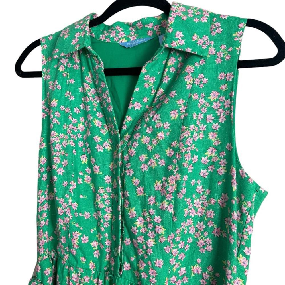 Designer Draper James l RSVP Linen Blend Floral Maxi Dress Medium Size M / US 6-8 / IT 42-44 - 4 Thumbnail