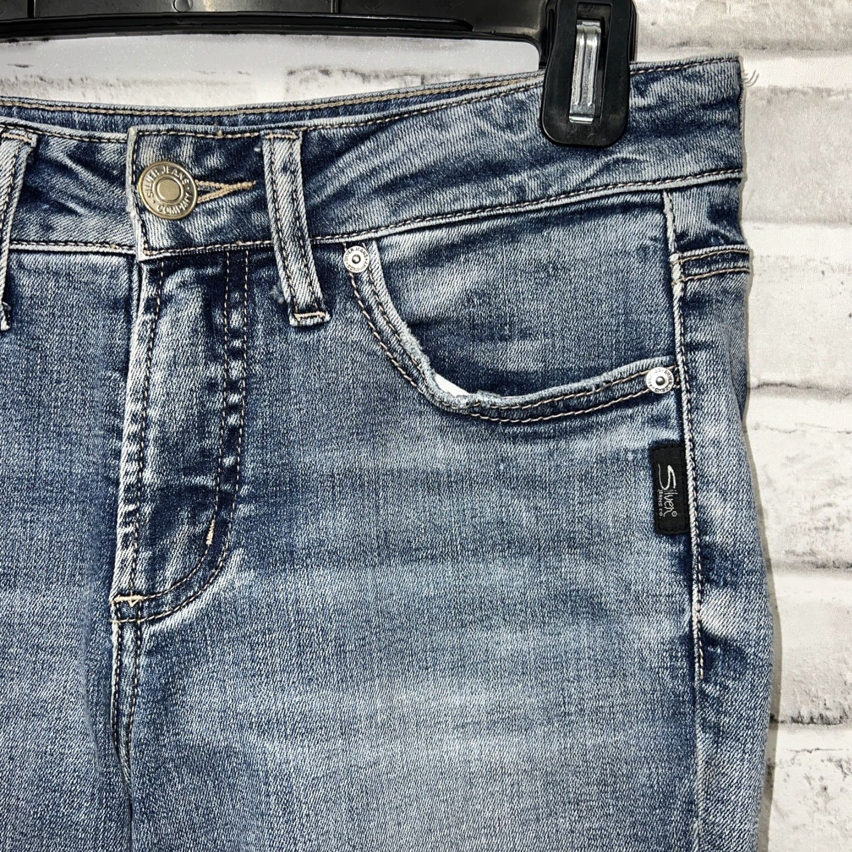 Silver Jeans Co. VINTAGE Silver Jeans Co Suki Boot Cut Jeans Womens 26 Inseam 31 Blue Mens/ Womens? Size 26" / US 2 / IT 38 - 2 Thumbnail