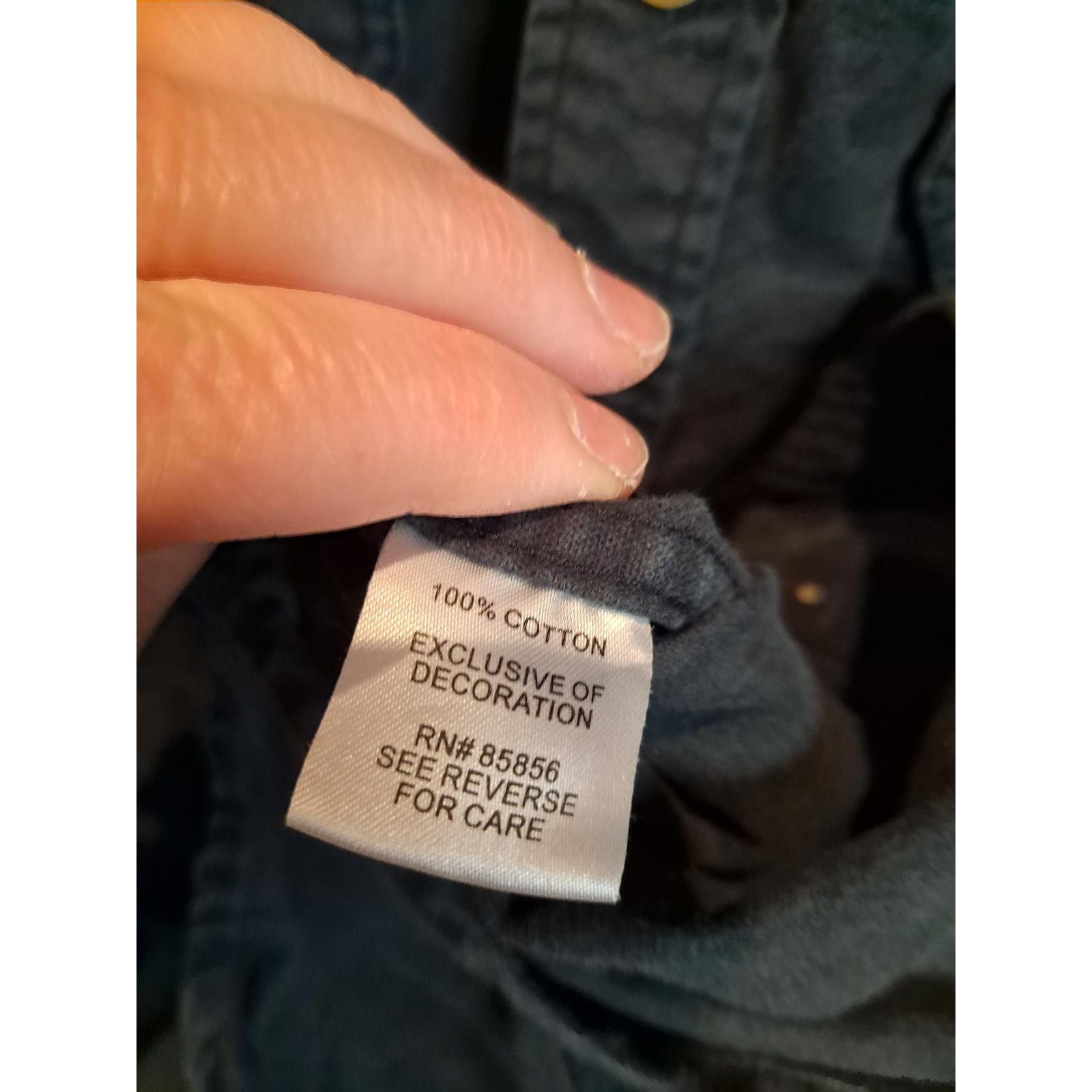 Other Gander Mtn Navy Blue Button Up 100% Cotton Size XLT Size US XL / EU 56 / 4 - 5 Thumbnail