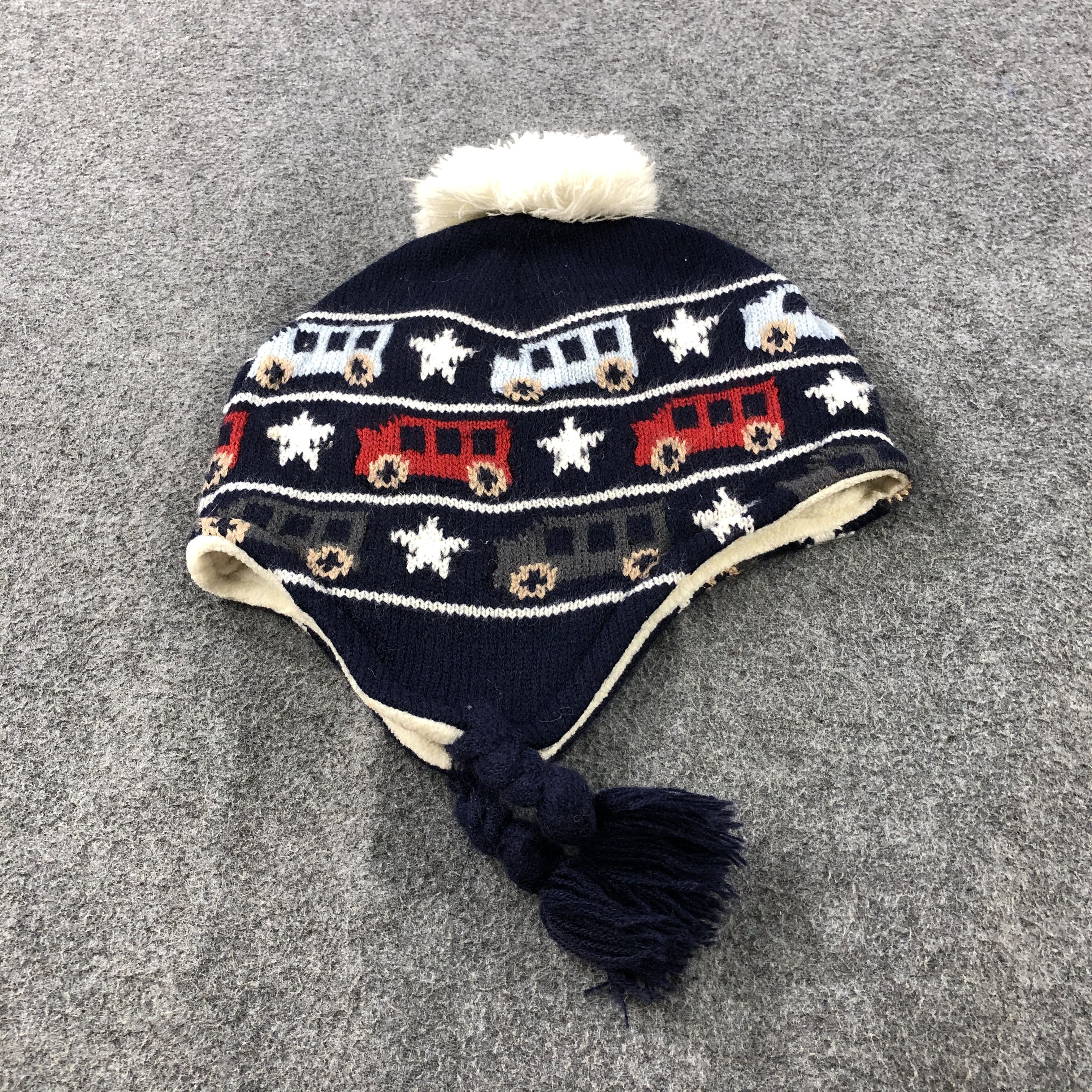 Vintage Ushanka Cars Earflap Bobble Beanie Snowcap Snow Hat B437 Size ONE SIZE - 4 Thumbnail
