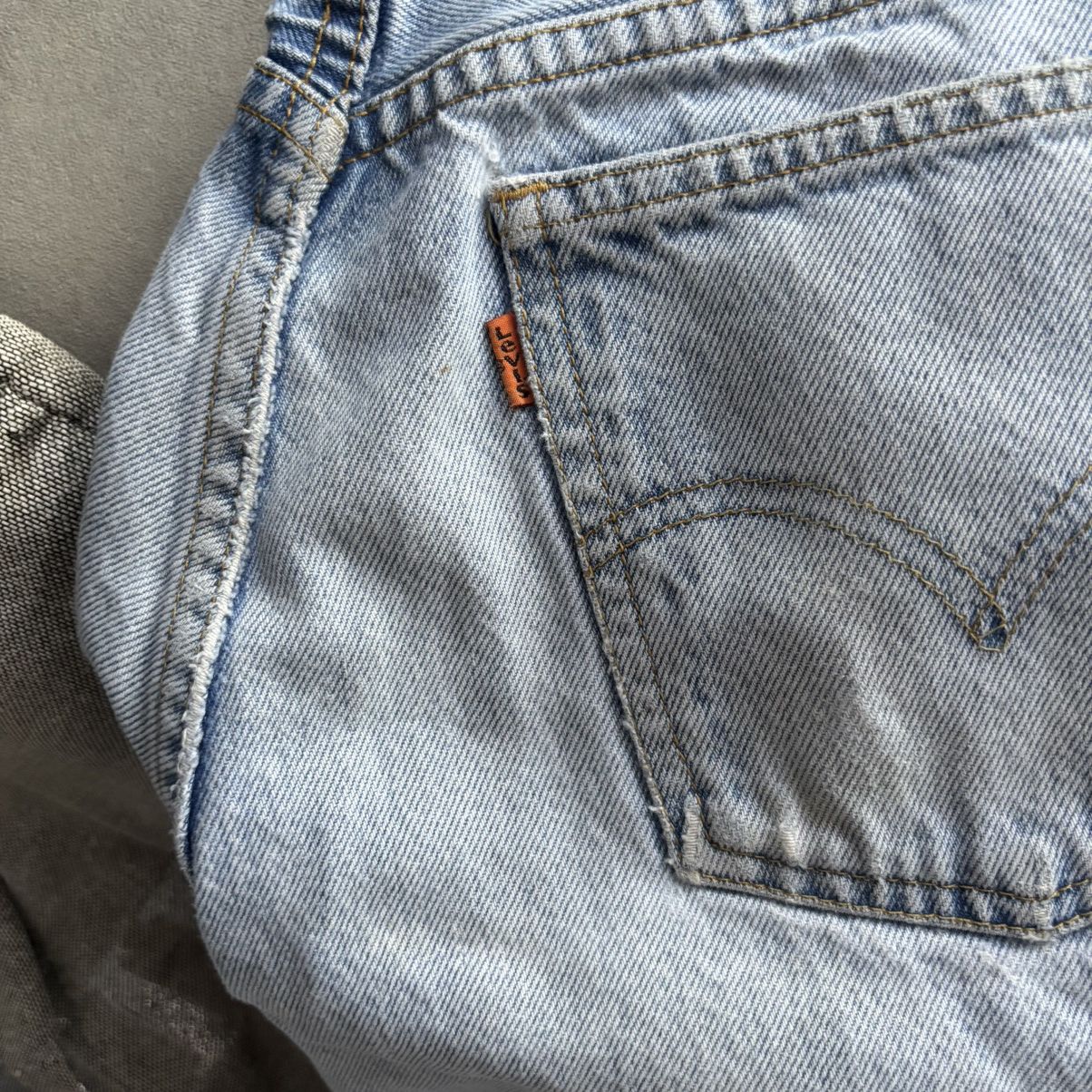 Levi's Vintage 90’s Levi’s 618 CrazyFit Orange Tab Distressed Jeans Size US 32 / EU 48 - 3 Thumbnail