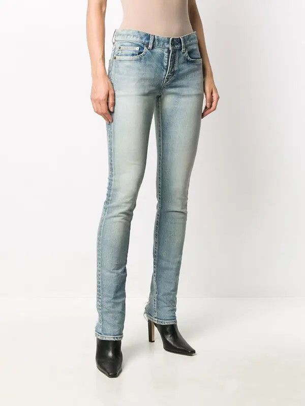 Saint Laurent Paris o1y0126 Denim Pant in Blue Size 30" / US 8 / IT 44 - 2 Thumbnail
