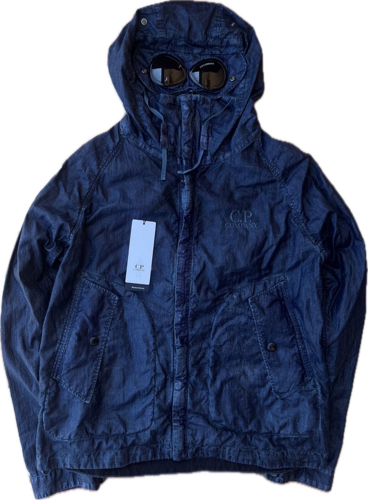 C.P. Company C.P. Company Lino Wax Goggle Jacket Size US M / EU 48-50 / 2 - 2 Thumbnail