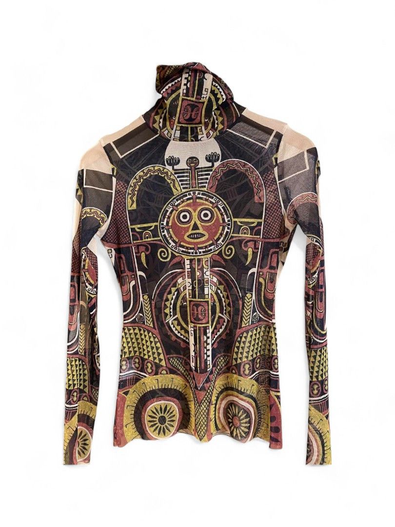 Jean Paul Gaultier Jean Paul Gaultier - Femme Turtle Neck Mesh Top 