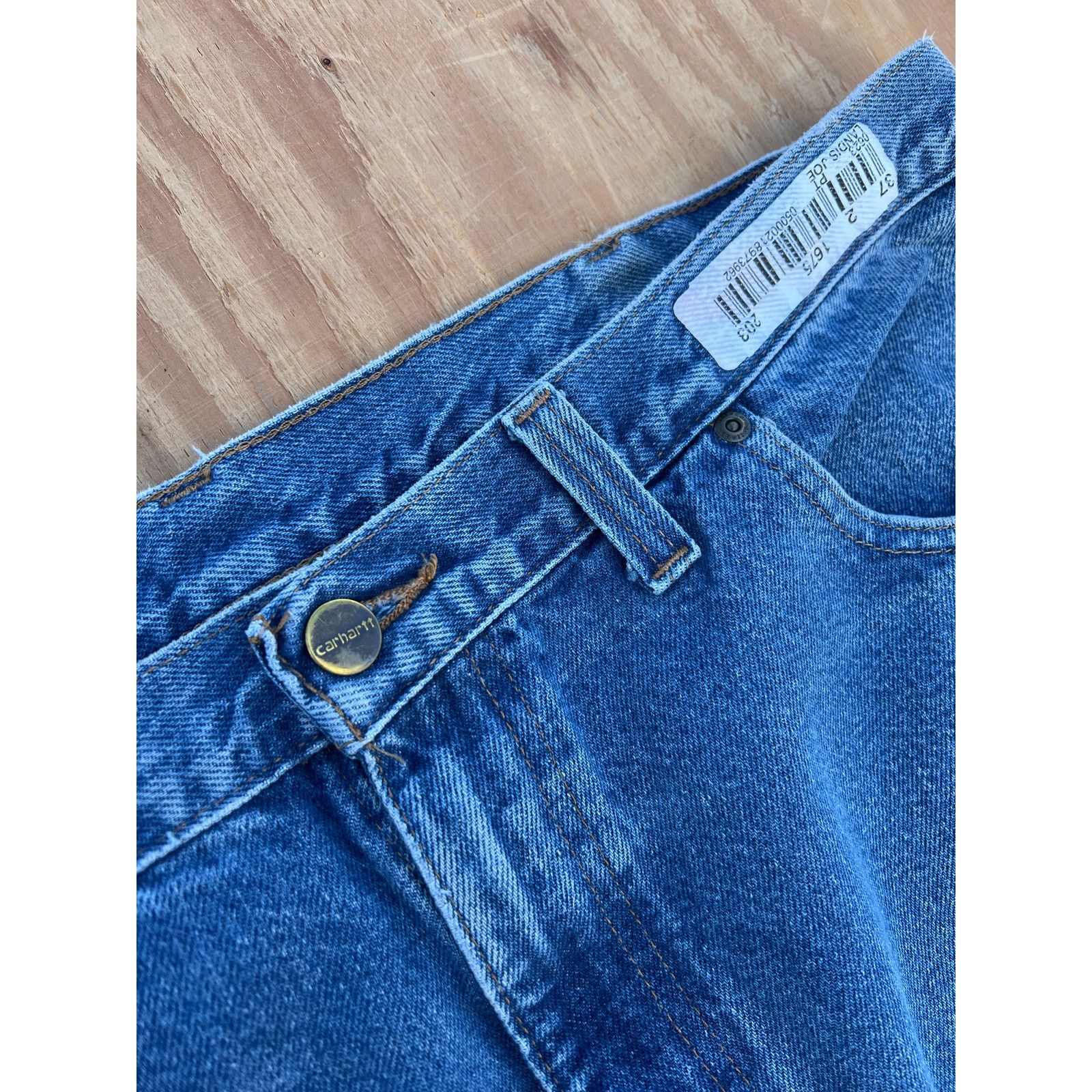 Carhartt Carhartt Jeans Mens 38x36 Blue Denim Utility Work Pants Size US 38 / EU 54 - 10 Thumbnail