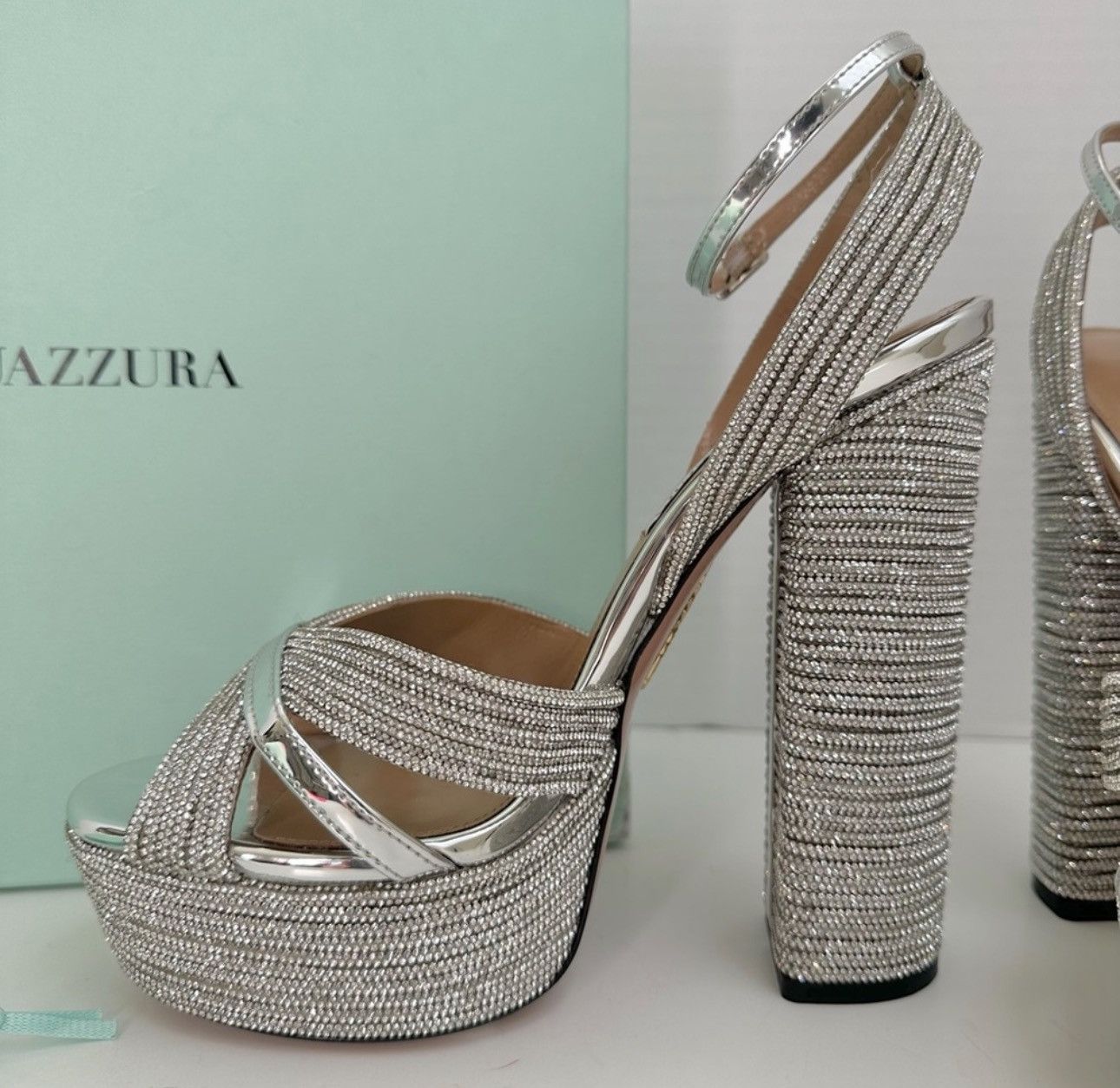 Aquazzura Aquazzura Sundance Crystal Plateau 140 Size US 10 / IT 40 - 10 Thumbnail