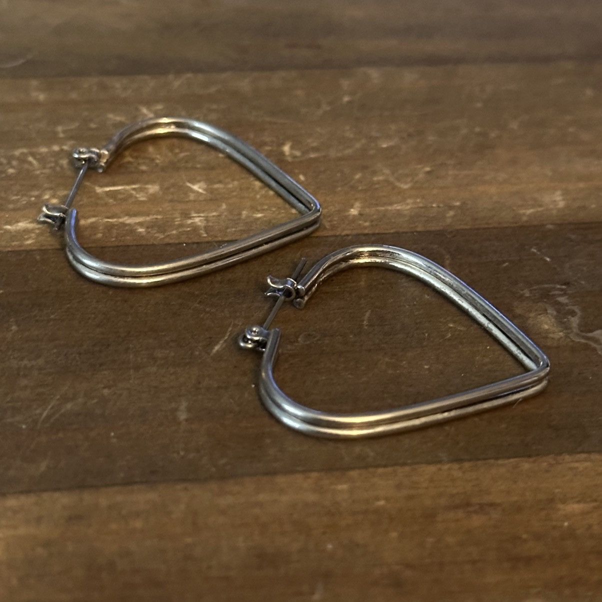 Other Sterling silver triangle hoop earrings Size ONE SIZE - 5 Thumbnail