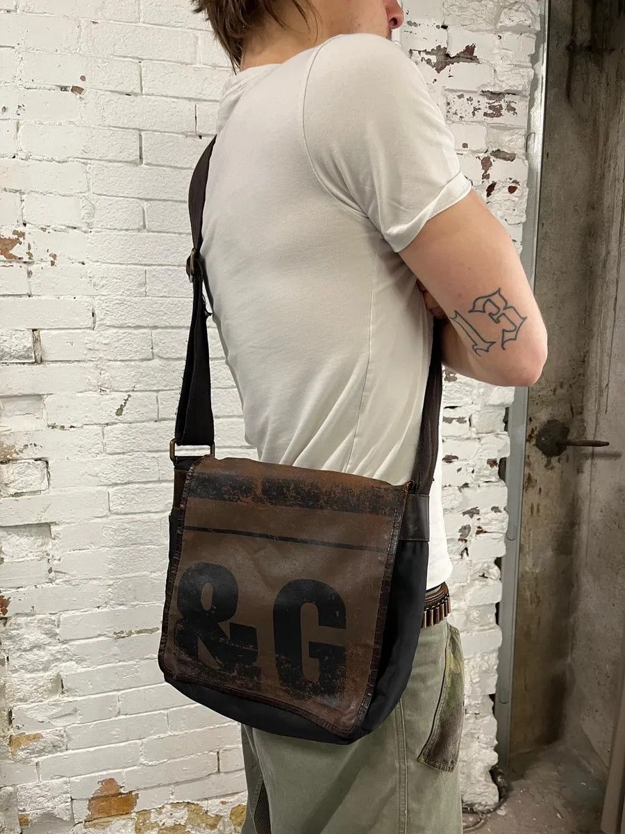 Dolce & Gabbana 2000s Dolce & Gabbana Brown Messenger Shoulder Bag Size ONE SIZE - 3 Thumbnail