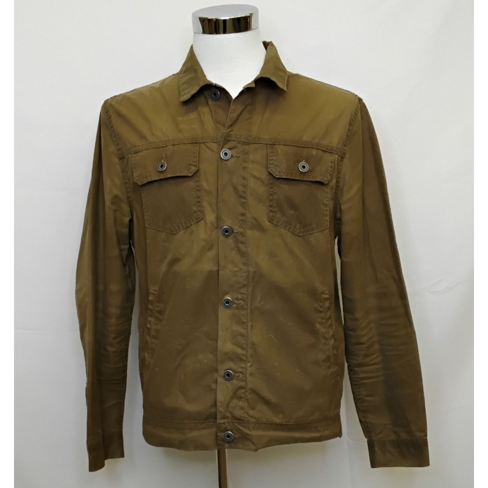 Flint And Tinder Flint and Tinder Tin Cloth Shacket Men's M Brown Button Up Size US M / EU 48-50 / 2 - 2 Thumbnail