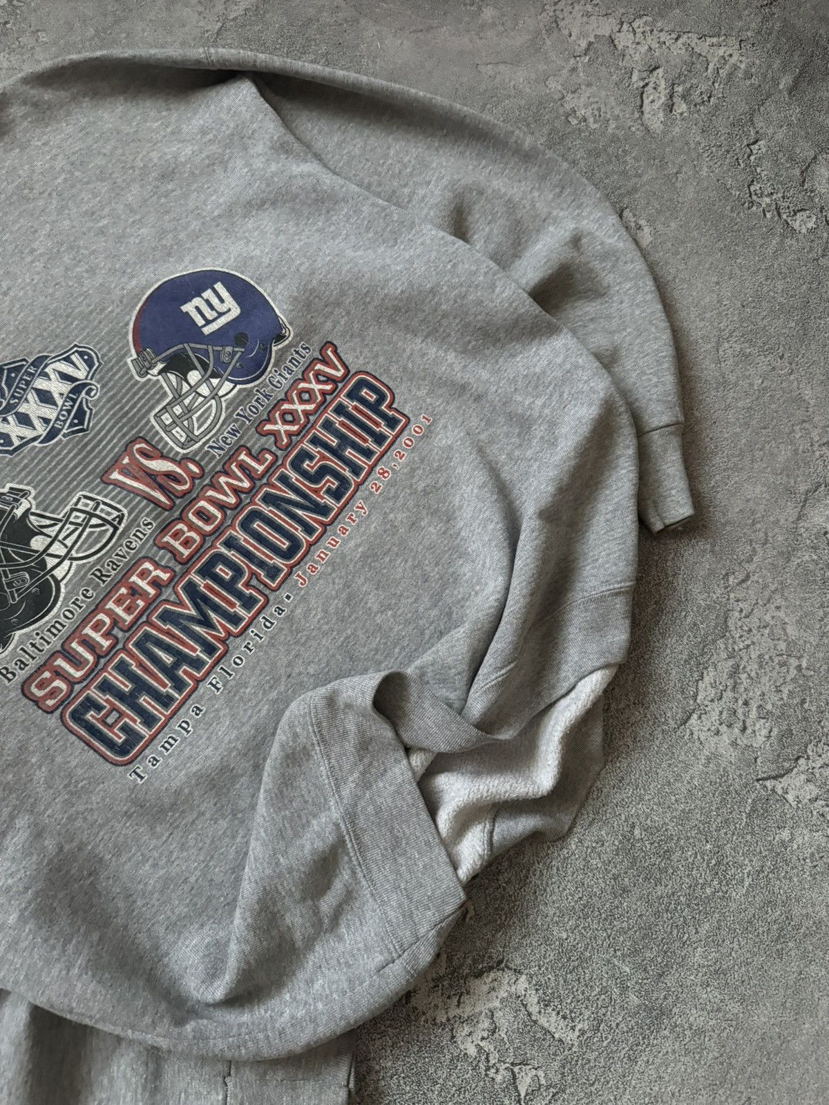 NFL × Vintage NFL Super Bowl XXXV championship 2001 sweatshirt long sleeve Size US XXL / EU 58 / 5 - 3 Thumbnail