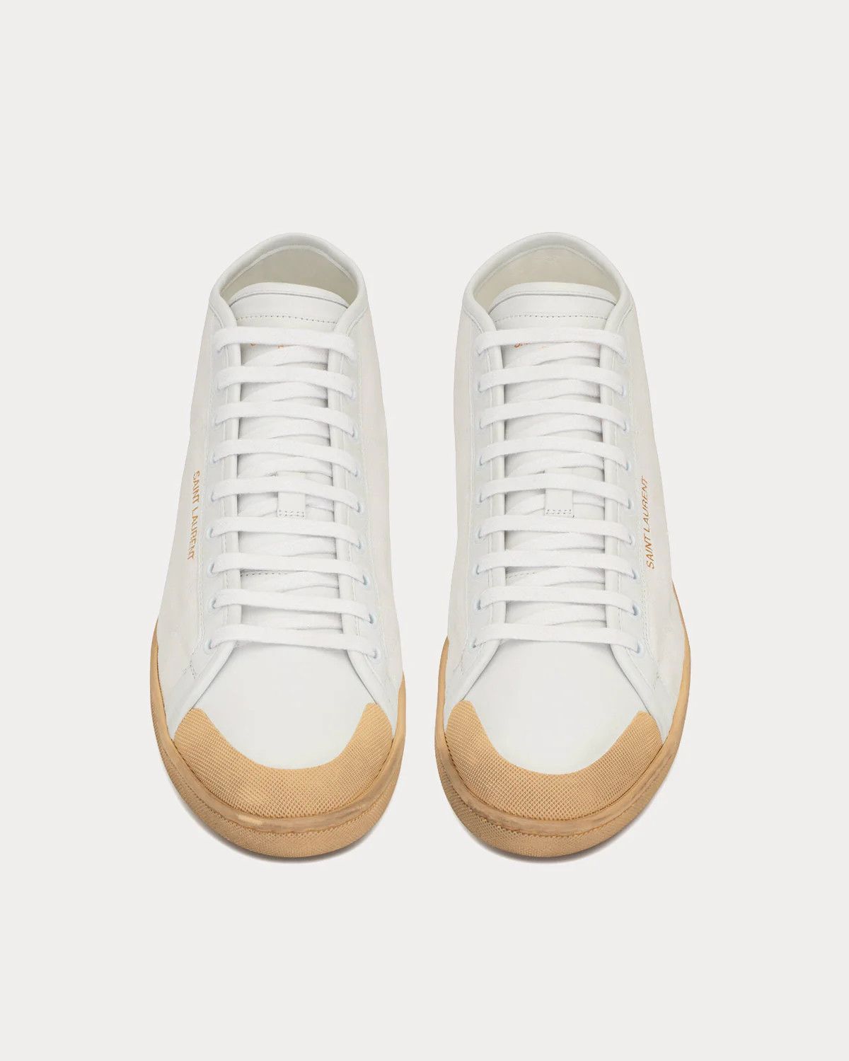 Saint Laurent Paris o1s1wg110425 671526 Court Classic SL/39 Mid-Top Sneakers Size US 11 / IT 41 - 2 Thumbnail