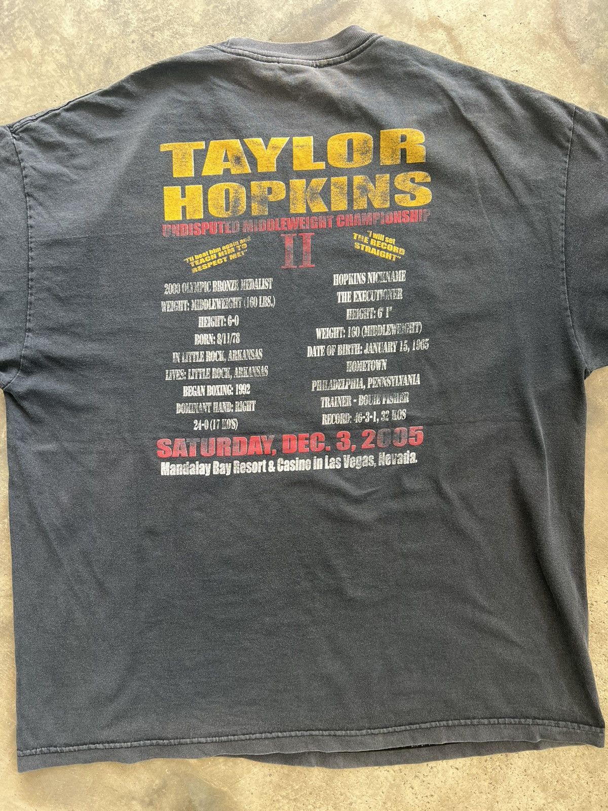 Rap Tees Vintage Rare Taylor vs Hopkins Rap Tee Boxing WBC XXL Size US XXL / EU 58 / 5 - 12 Thumbnail