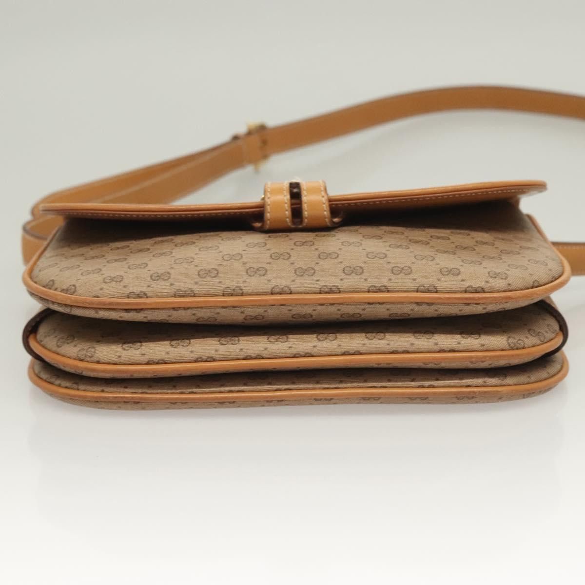 Gucci GUCCI Micro GG Supreme Shoulder Bag Pvc Beige Gold Size ONE SIZE - 9 Thumbnail