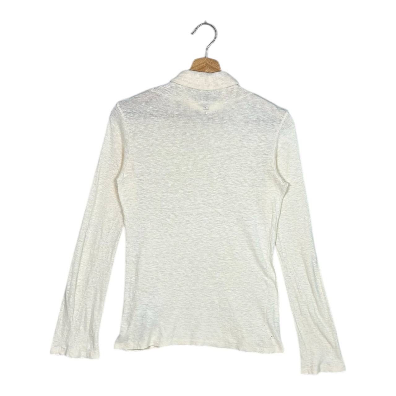 45rpm 45R 45rpm Japan White Cotton Logo Turtleneck Size 2 (S) Size US S / EU 44-46 / 1 - 2 Thumbnail