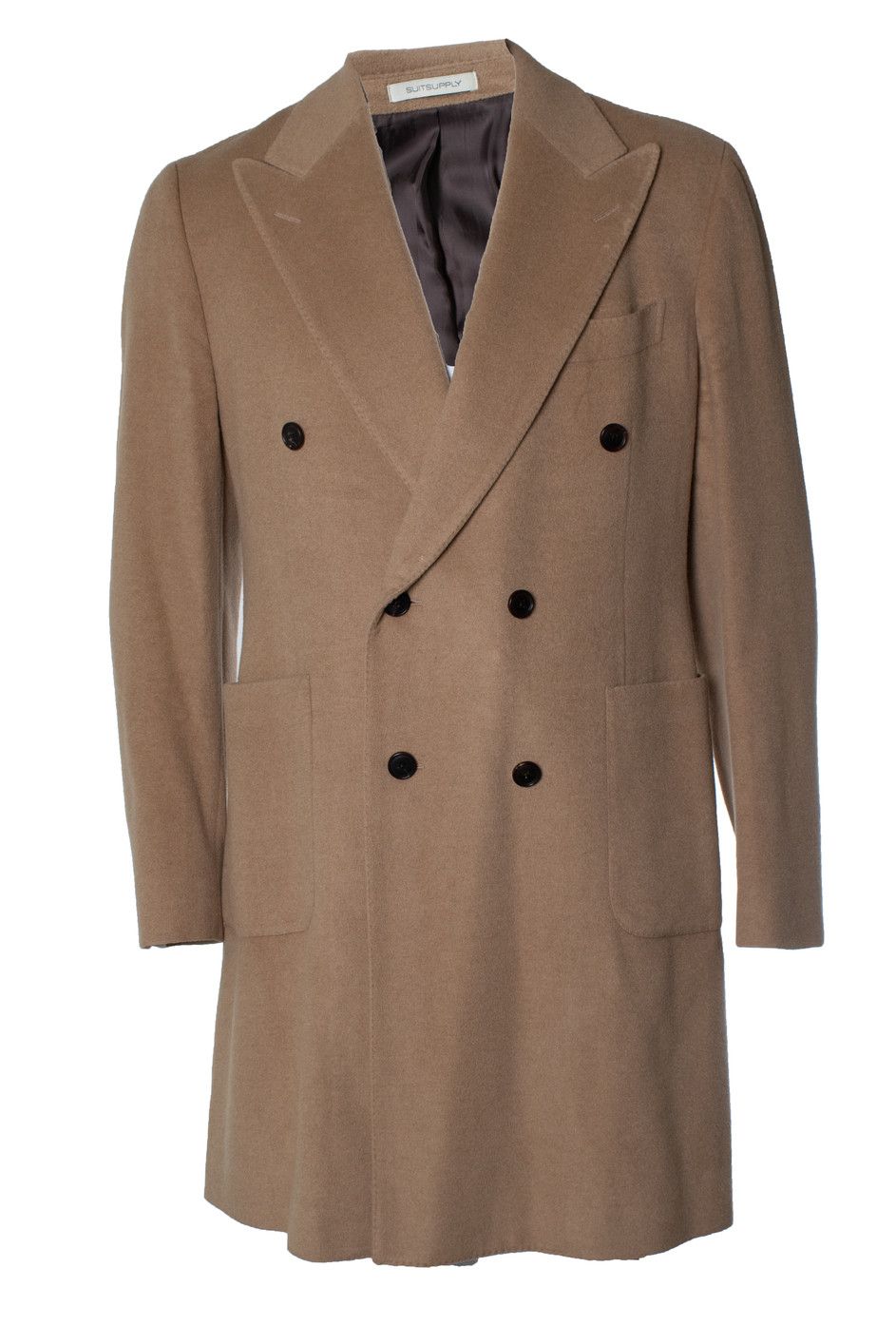Suitsupply Suitsupply, Lavello patch camel hair coat Size US XL / EU 56 / 4 - 1 Thumbnail
