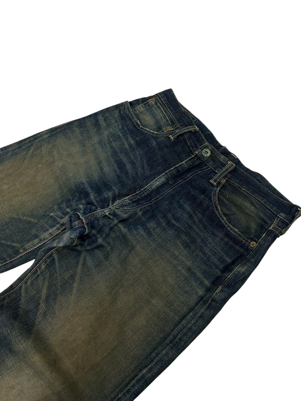 20471120 × Japanese Brand Vintage Bobson Selvedge Redline Japan Denim Indigo Washed Size US 31 - 6 Thumbnail