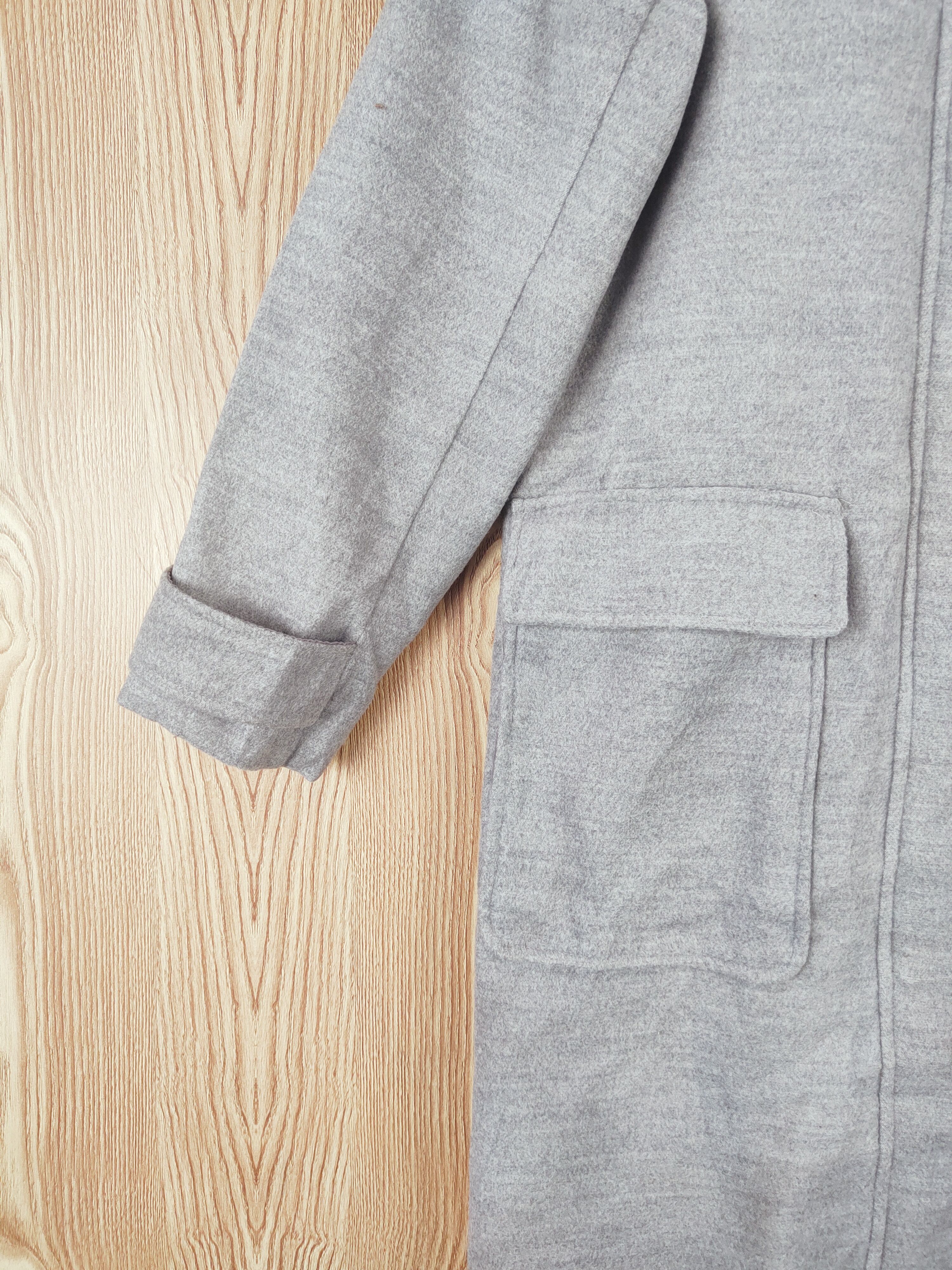Japanese Brand × Vintage Vintage & Luxury Design by Musee Gray Hoodie Coats Size S / US 4 / IT 40 - 4 Thumbnail