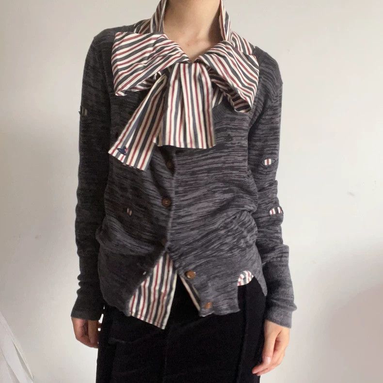 Vivienne Westwood Vivienne Westwood Punk ripped knit cardigan Size L / US 10 / IT 46 - 4 Thumbnail