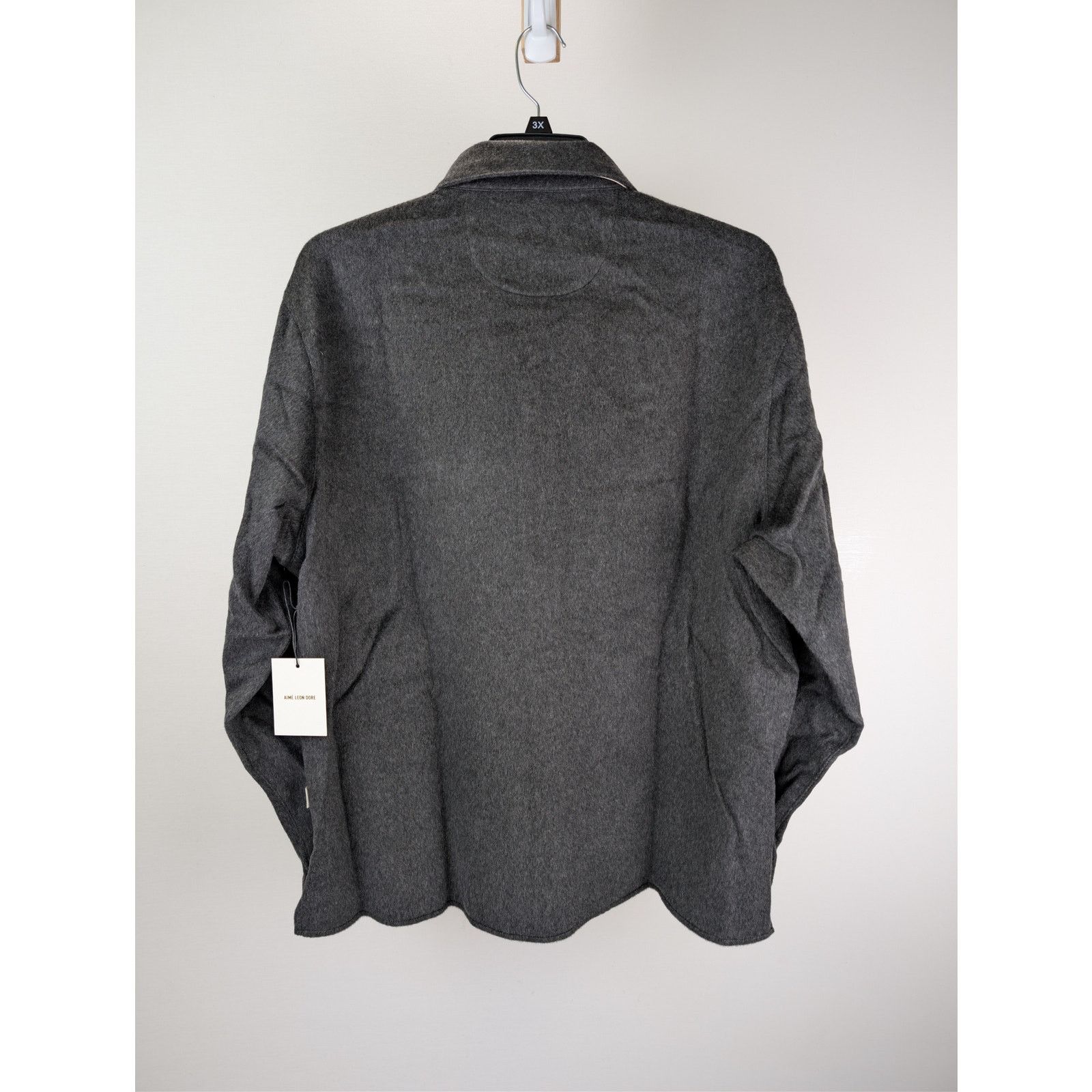 Aime Leon Dore o1rshd1 Cashmere Field Shirt in Graphite Size US XL / EU 56 / 4 - 10 Thumbnail