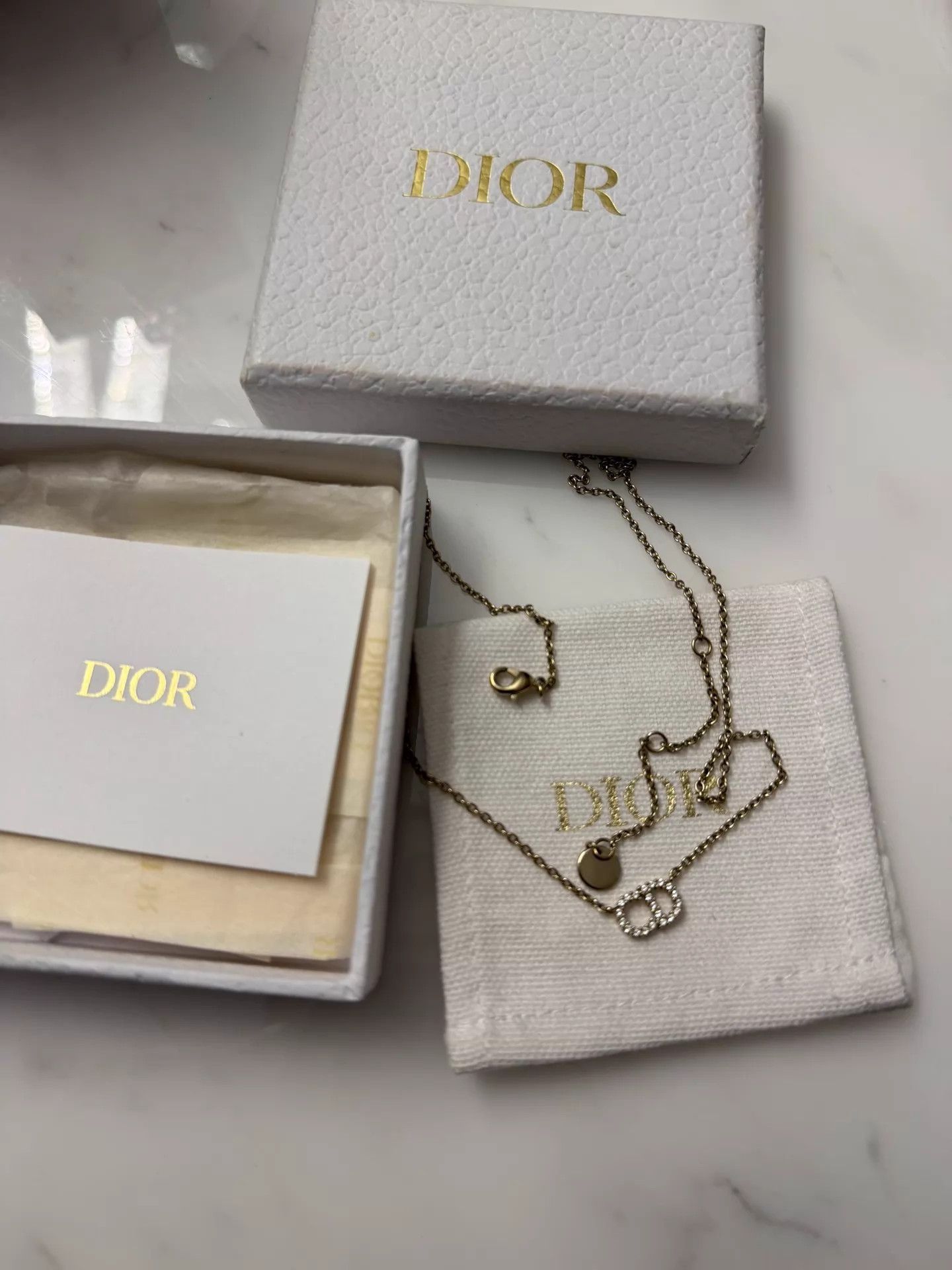 Dior Dior CD Necklace Excellent Condition Size ONE SIZE - 1 Thumbnail