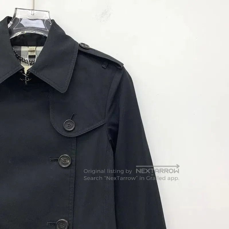 Burberry Burberry Women's Black Cotton Trench Coat. Size XS / US 0-2 / IT 36-38 - 3 Thumbnail