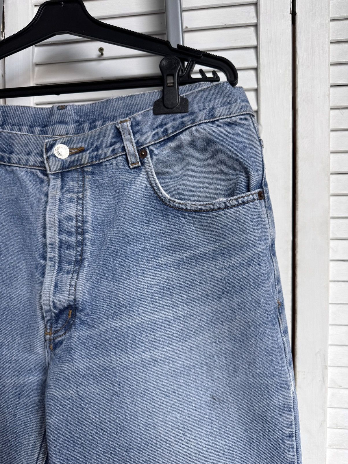 Levi's Vintage Levis 501 Light Wash Blue Denim Jeans Pants USA Size US 36 / EU 52 - 5 Thumbnail