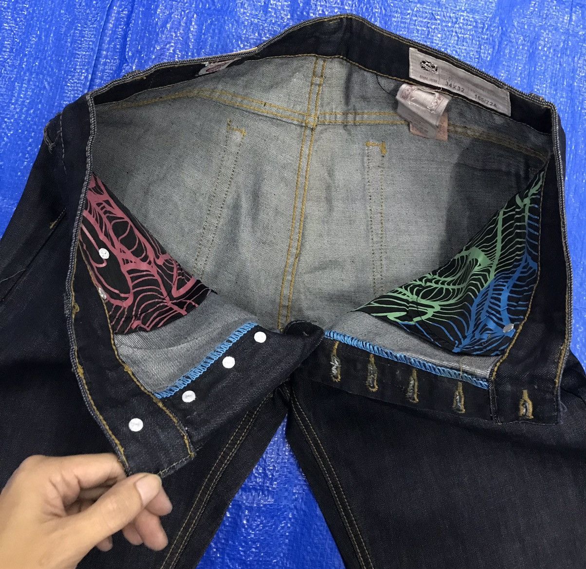 Japanese Brand Japan Custom Art Dragon Denim Jeans Size US 34 / EU 50 - 11 Thumbnail