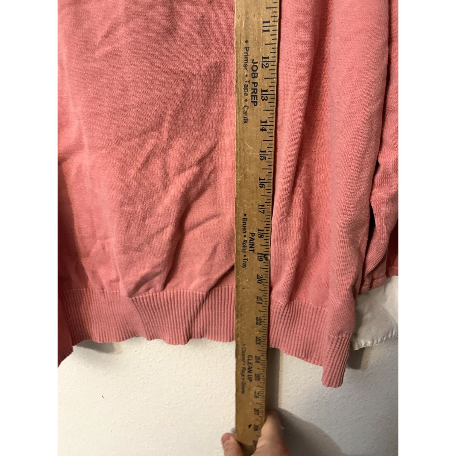 Van Heusen Van Heusen Womens Size XXL Pink Collared Layered V-Neck Pullover Sweater Size XXL / US 16-18 / IT 52-54 - 4 Thumbnail