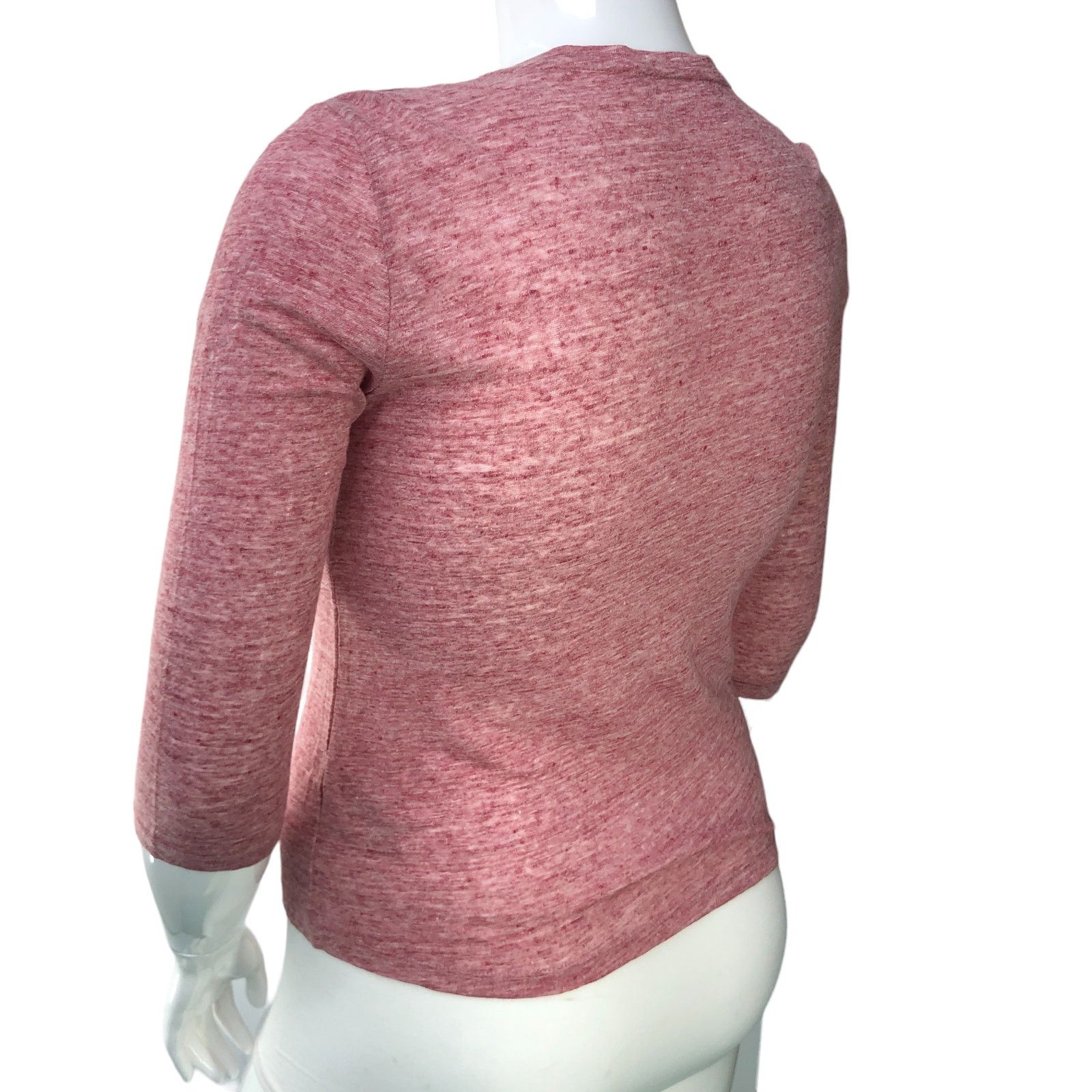 MAJESTIC FILATURES Majestic Filatures Size 3 US M Cardigan Linen V Neck Size M / US 6-8 / IT 42-44 - 6 Thumbnail