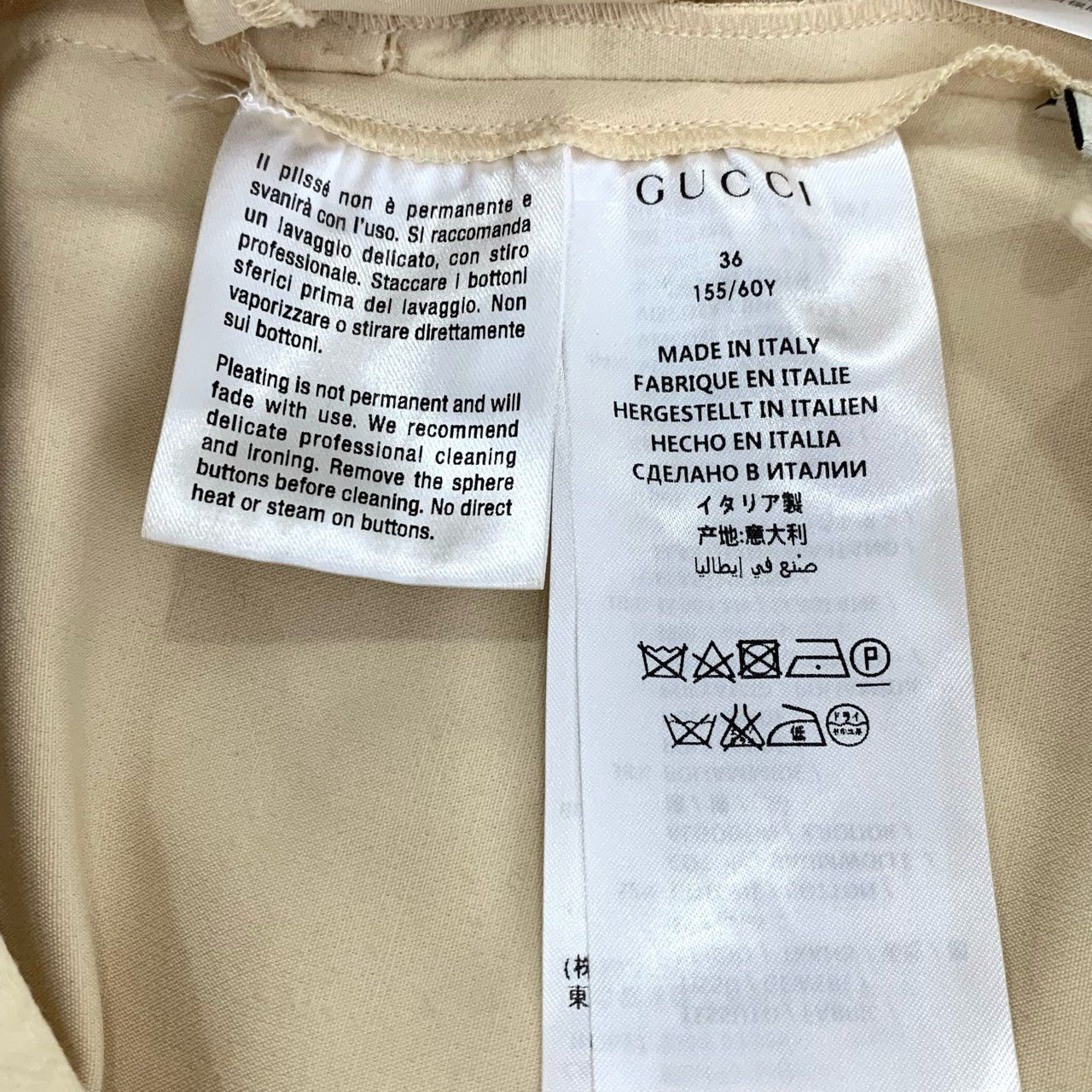 Gucci Gucci Lace-Trimmed Beige Pencil Pants Size 26" / US 2 / IT 38 - 6 Thumbnail