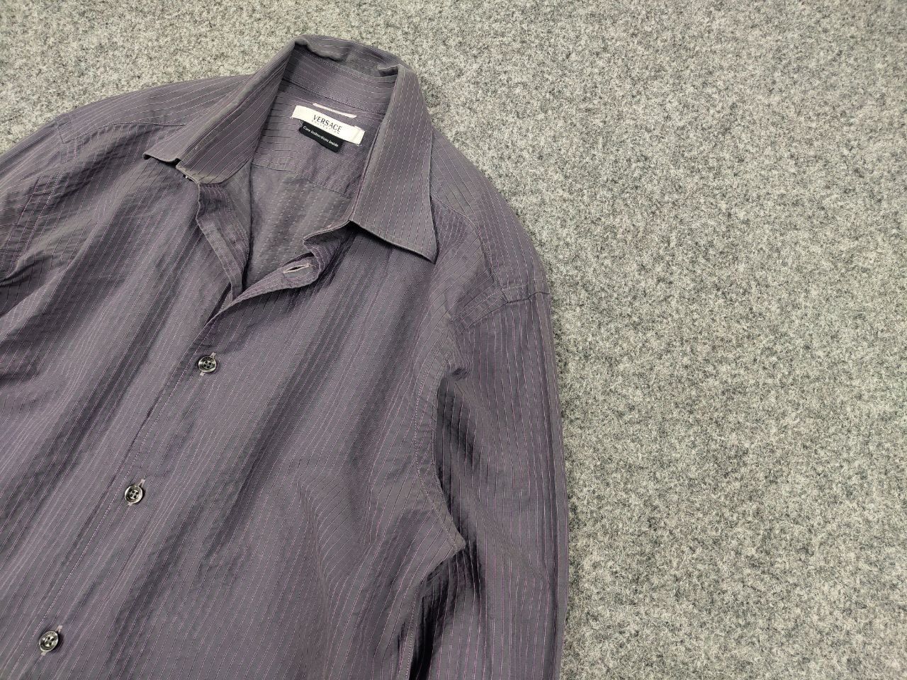 Versace Vintage Versace Collection Light purple premium button shirt Size US M / EU 48-50 / 2 - 4 Thumbnail